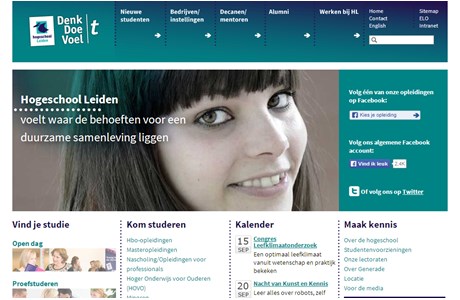 Hogeschool Leiden, University of Professional Education Website