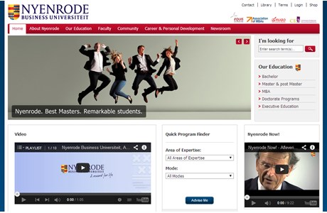 Nyenrode Business University Website