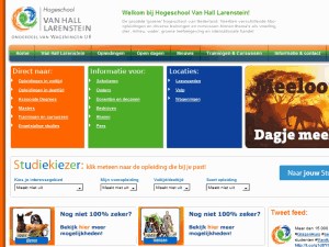 Van Hall Larenstein University of Applied Sciences Website