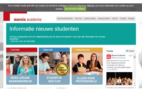 Marnix Academie, University Institute for Teacher Education Website