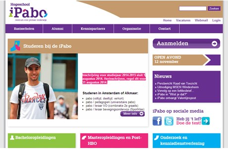IPABO Amsterdam, University of Teacher Education Website
