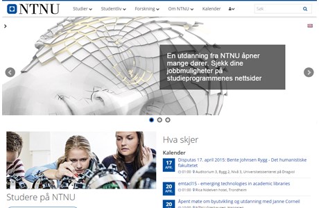 Norwegian University of Science and Technology Website