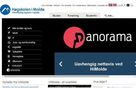 Molde University College Website