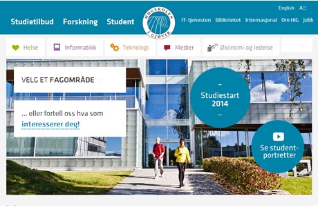 Gjøvik University College Website