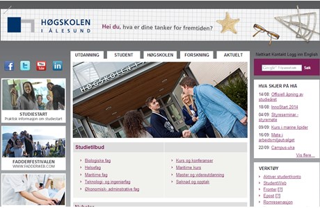 Aalesund University College Website