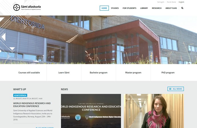 Sami University College Website