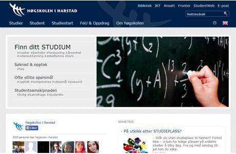 Harstad University College Website