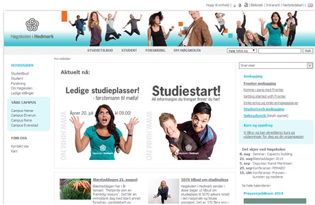 Hedmark University College Website