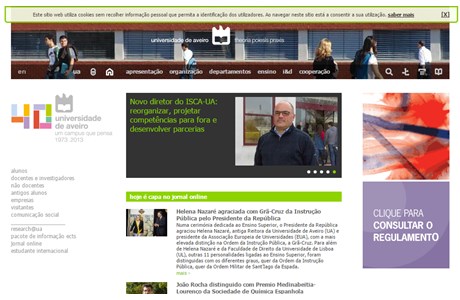 University of Aveiro Website