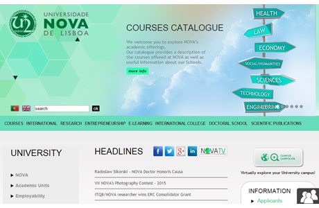 New University of Lisbon Website