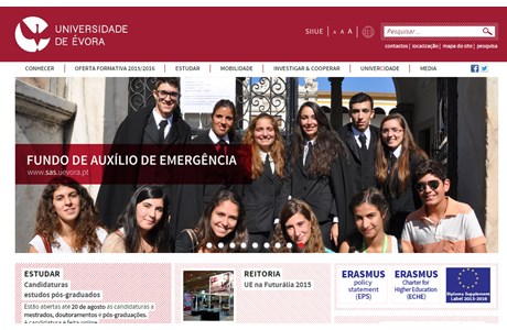 University of Évora Website
