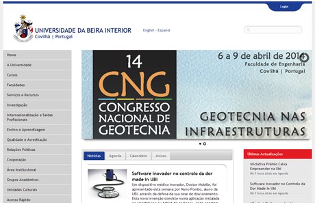 University of Beira Interior Website