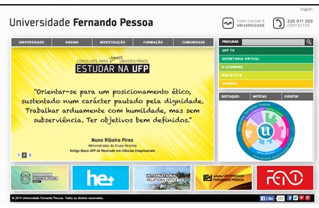 Fernando Pessoa University Website