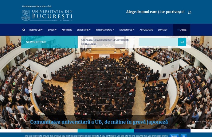 University of Bucharest Website