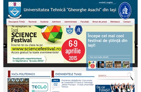 Gheorghe Asachi Technical University of Iasi Website