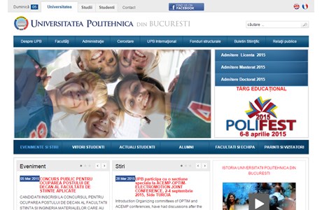 Politehnica University of Bucharest Website
