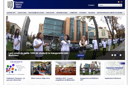 Politehnica University of Timisoara Website