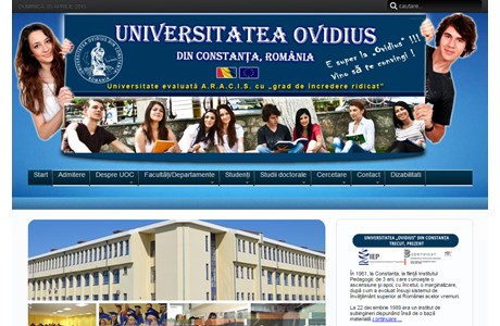 Ovidius University of Constantza Website
