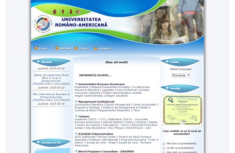 Romanian-American University Website
