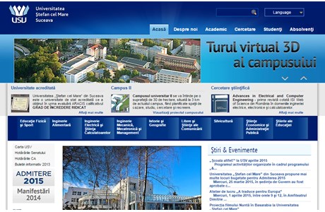 Stefan cel Mare University of Suceava Website