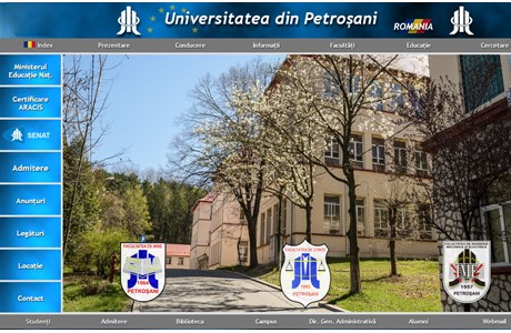 University of Petrosani Website