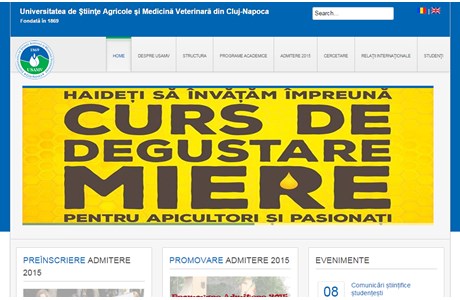 University of Agricultural Sciences and Veterinary Medicine, Cluj-Napoca Website