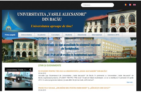 University of Bacau Website