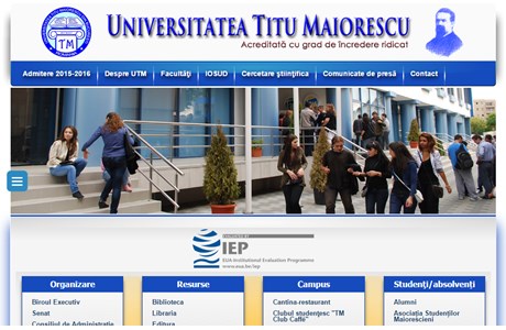 Titu Maiorescu University Website