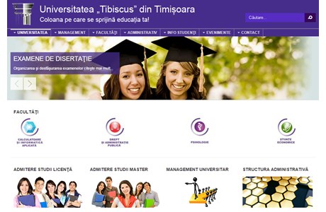 Tibiscus University of Timisoara Website