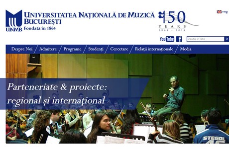 National University of Music Bucharest Website