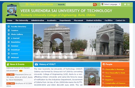 Veer Surendra Sai University of Technology Website