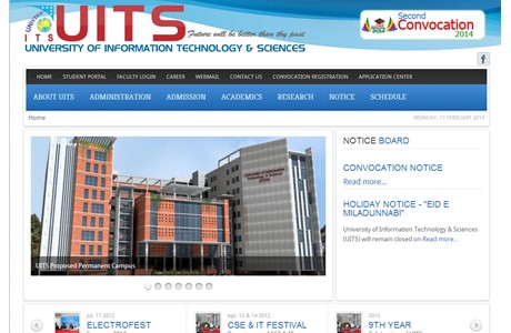 University of Information Technology & Sciences Website