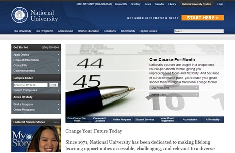 National University (California) Website