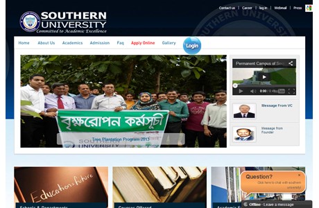 Southern University of Bangladesh Website