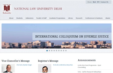 National Law University Website