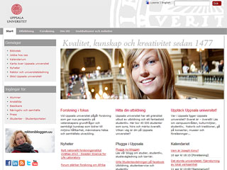 Uppsala University Website