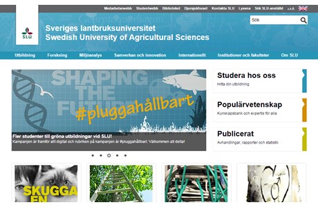 Swedish University of Agricultural Sciences Website