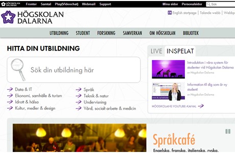 Dalarna University Website