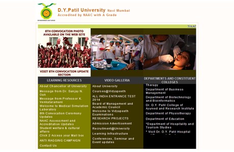 Padmashree Dr. D.Y. Patil University Website
