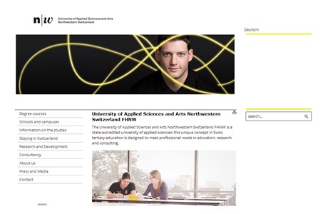 University of Applied Sciences of Northwestern Switzerland Website
