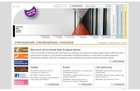 University of Lugano Website