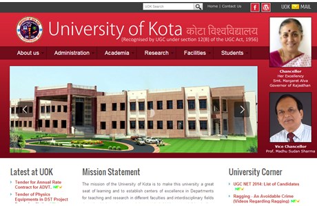 University of Kota Website