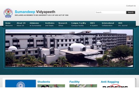Sumandeep Vidyapeeth University Website