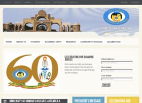 University of Gondar Website