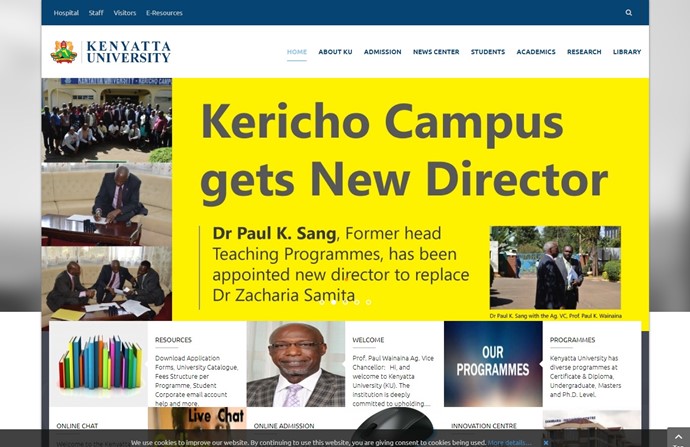 Kenyatta University Website