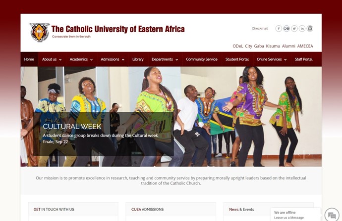 Catholic University of Eastern Africa Website