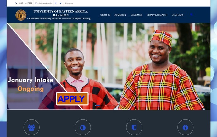 University of Eastern Africa, Baraton Website