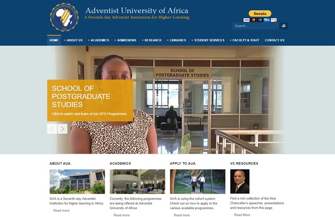 Adventist University of Africa Website