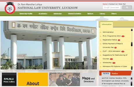 Dr. Ram Manohar Lohiya National Law University Website