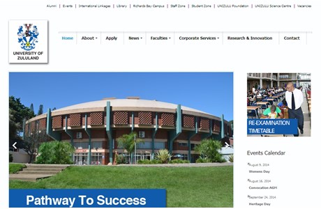 University of Zululand Website